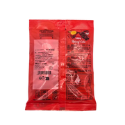 Vue arrière du sachet de bonbons pétillants Liking Frizzy Cola 150g avec informations nutritionnelles et ingrédients