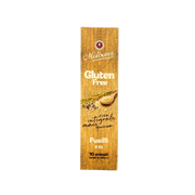 Côté de l'emballage des fusilli sans gluten La Molisana, mentionnant la cuisson en 10 minutes.