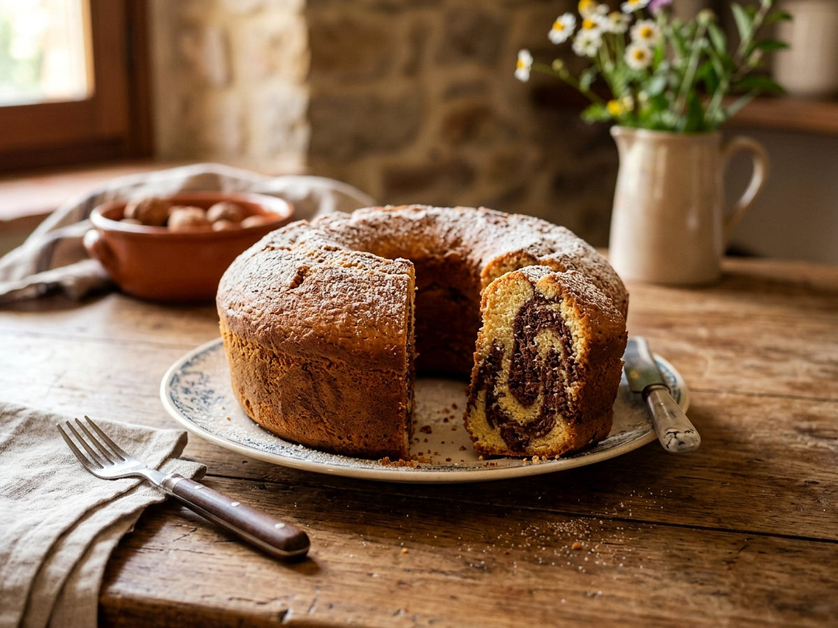 Ciambellone marbré au cacao