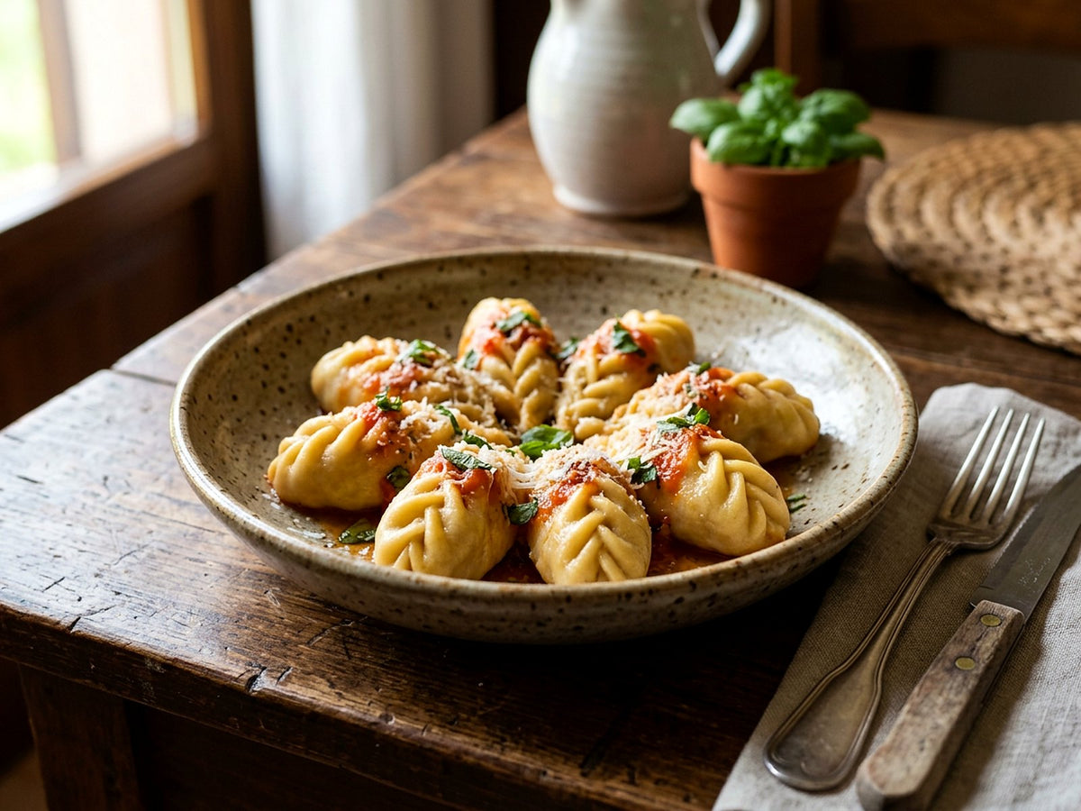 Culurgiones sardes aux pommes de terre et à la menthe