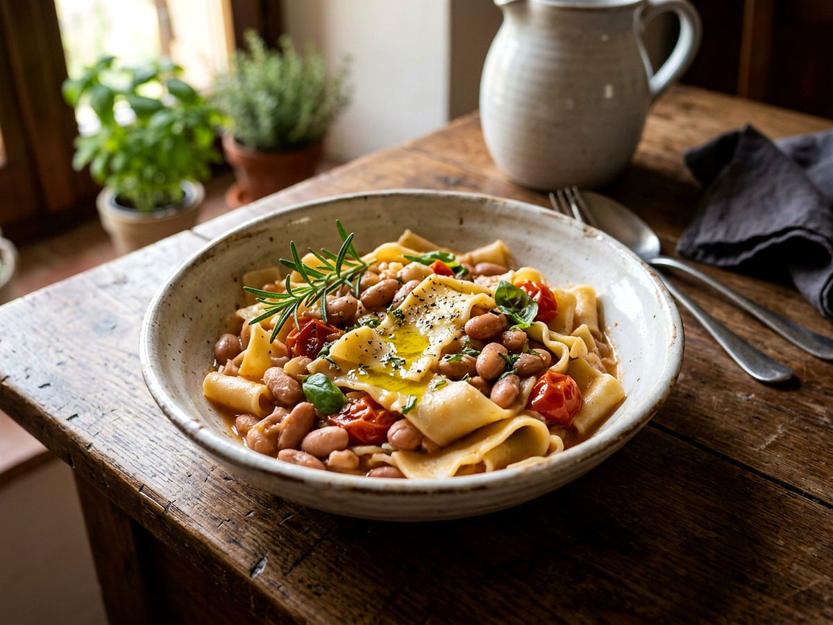 Lagane maison aux haricots borlotti