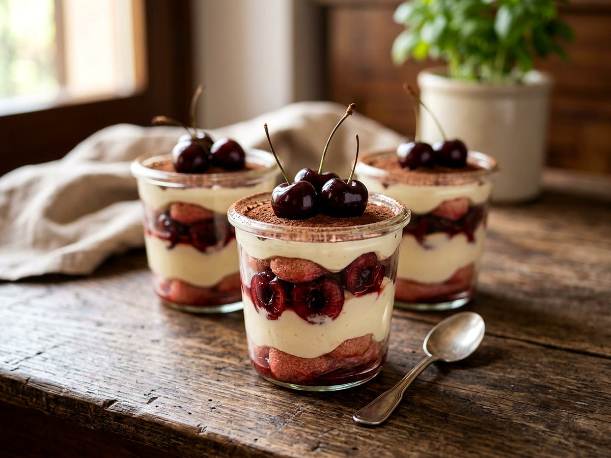 Tiramisù aux cerises amarena