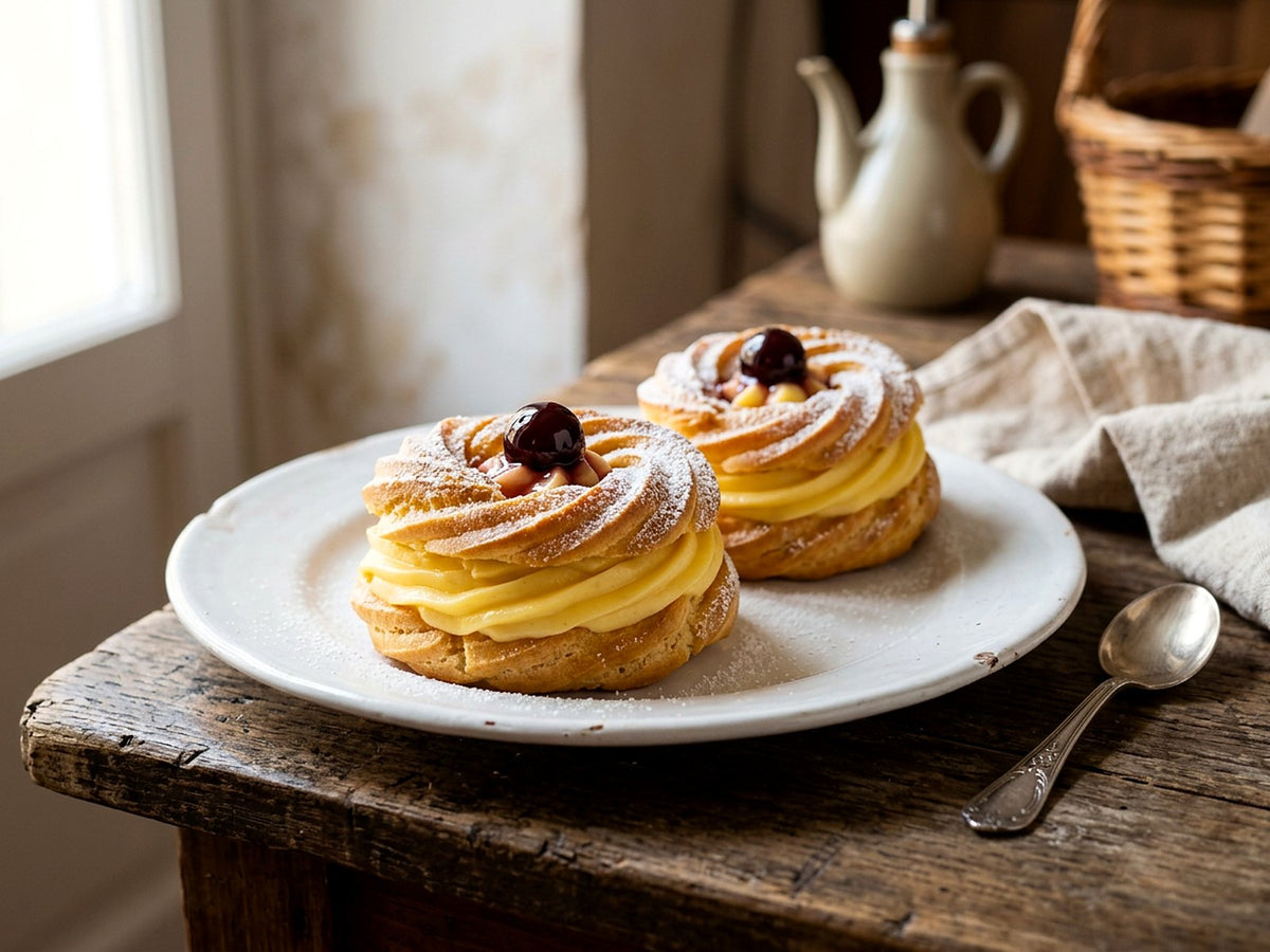 Zeppole de la Saint-Joseph au four