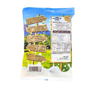 Image de l'arrière du sachet de Toffee Milk Chocolate Mangini 150g avec informations nutritionnelles et description du produit.