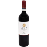 Bouteille de vin rouge Luna Vaccaro Nero d'Avola 75cl, étiquette élégante et design moderne.