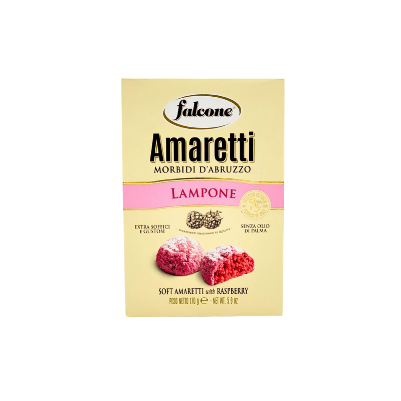 Amaretti Morbidi d'Abruzzo à la framboise Falcone 170g - Vue avant du produit