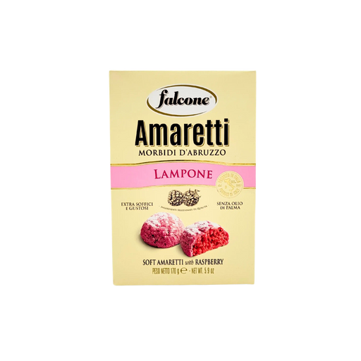 Amaretti Morbidi d'Abruzzo à la framboise Falcone 170g - Vue avant du produit