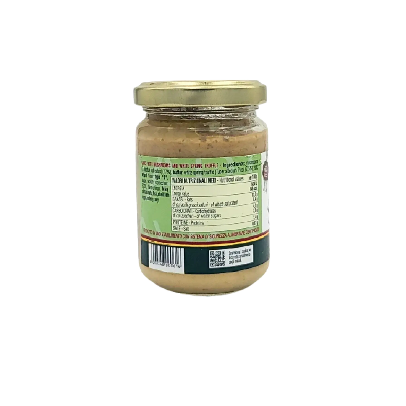 Valeurs nutritionnelles et ingrédients de la Crema Tartufata ElleEsse 130g