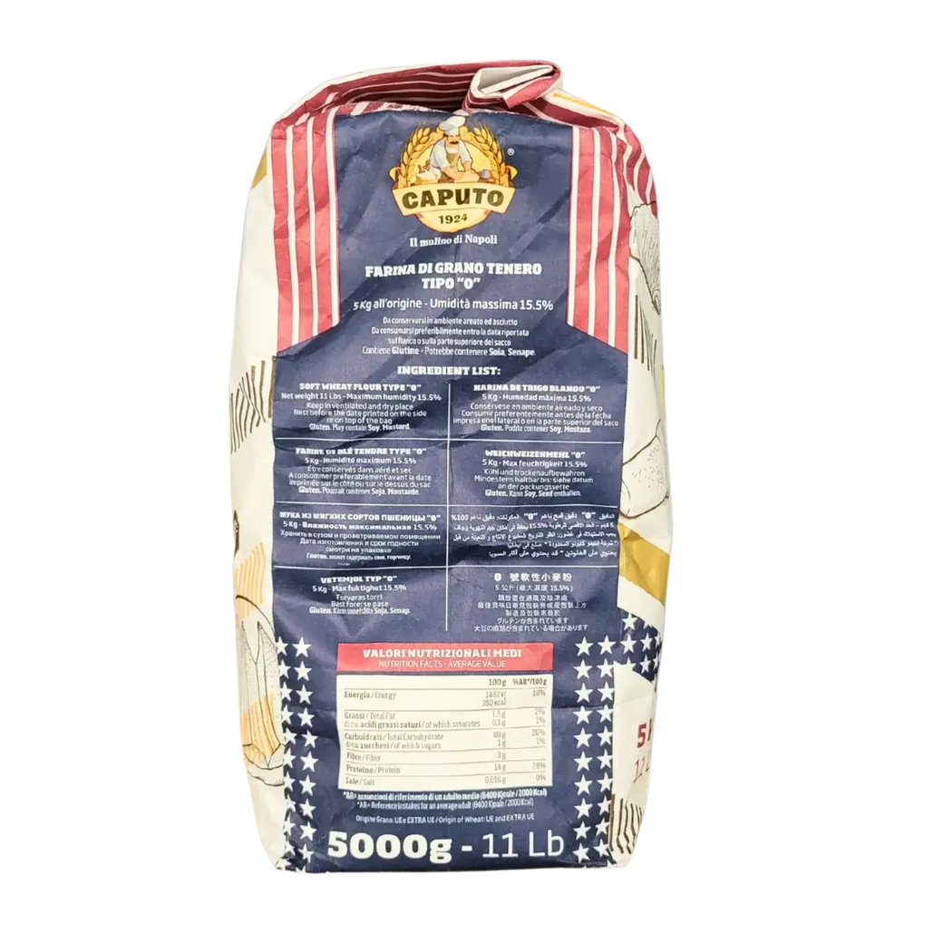 Paket Manitoba Oro Caputo Mehl 5 kg, perfekt für Brote und Gebäck, italienische Premium-Qualität.