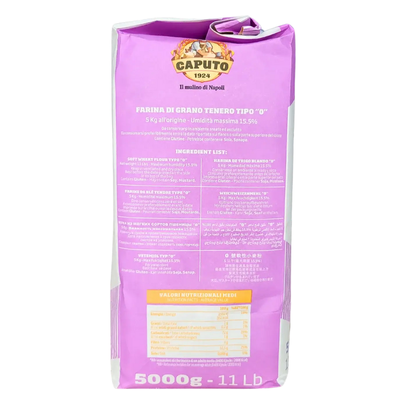 Farine Italienne de Blé Tendre Type "0" Nuvola Caputo 5kg