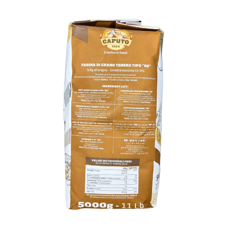 Farine Italienne de Blé Tendre Type "00" Pasta Fresca e Gnocchi Caputo 5kg