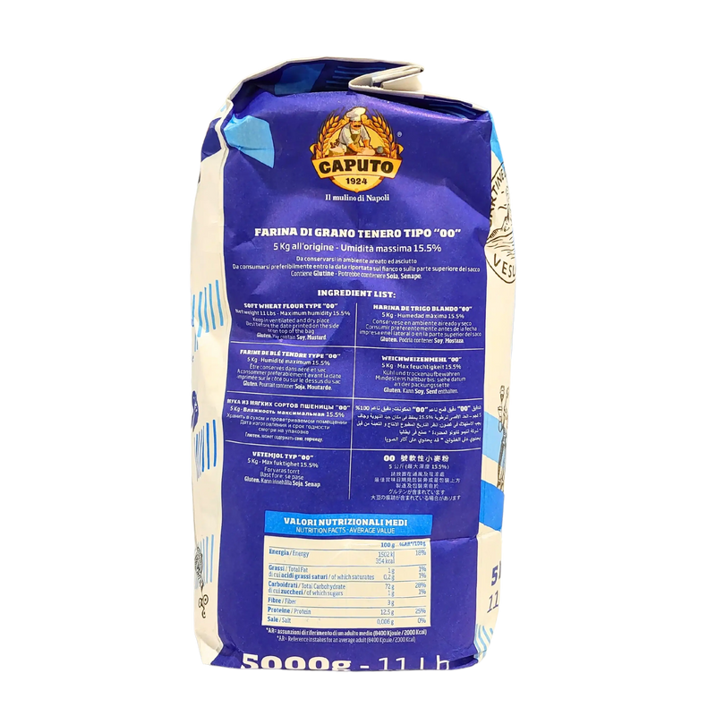 Farine Italienne de Blé Tendre Type "00" Pizza Traditionnel Caputo 5kg