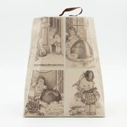 Pandoro Classico Loison 1kg aus der Verpackung, goldener Kuchen in Sternform mit typischer fluffiger Textur.