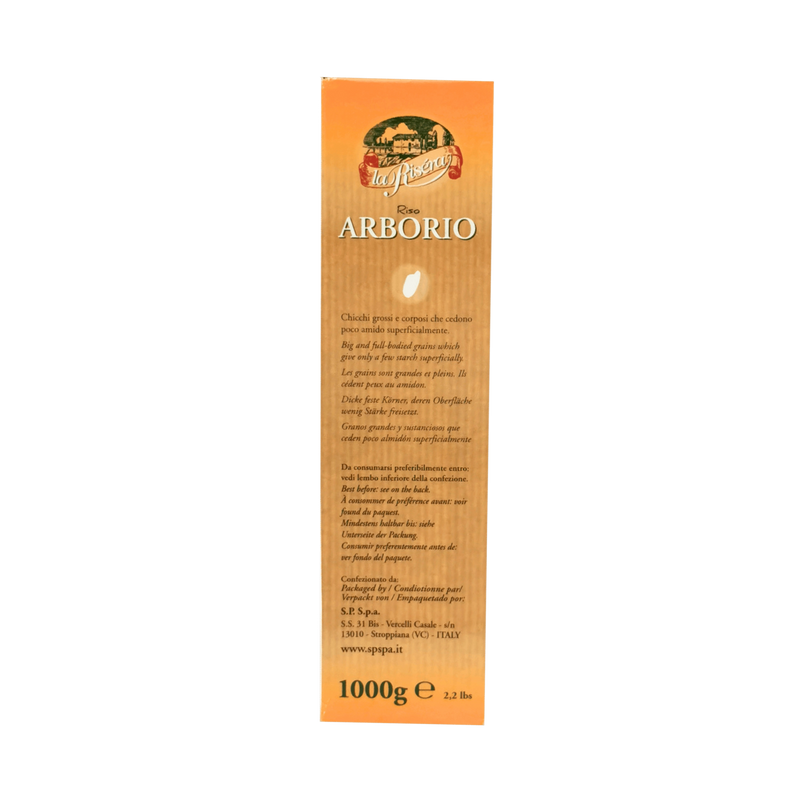Riz Arborio - La Risera - 1kg - Informations sur la composition