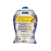 Emballage au dos des bonbons Miel Gingembre Citron Herbamelle, 75g, mettant en évidence les ingrédients et les informations nutritionnelles.