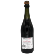 Bouteille de vin Lambrusco Emilia Vino Frizzante Amabile de 750ml avec étiquette informative.