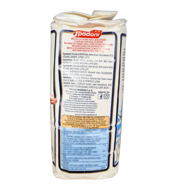 Farine Semoule Pizza Staccapizza Molino Spadoni 1kg