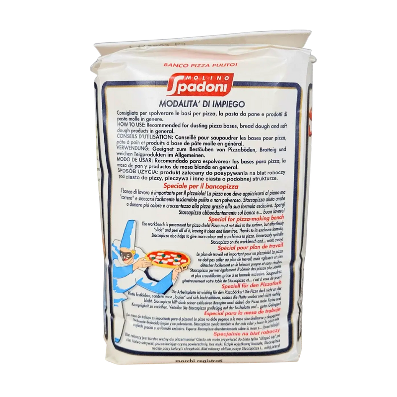 Farine Semoule Pizza Staccapizza Molino Spadoni 1kg