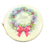 Vue du dessus de la boîte de Panettone Classico Loison 750g, avec une illustration festive de Noël.