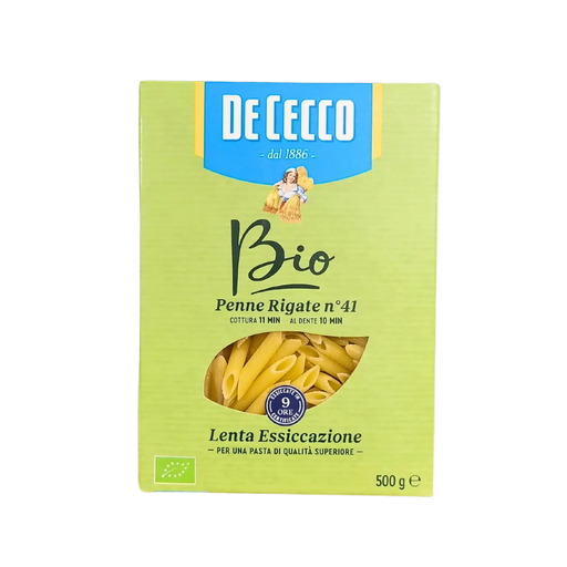 Pâtes Bio Penne Rigate De Cecco 500g - Vue avant du produit
