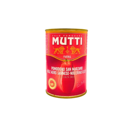 Boîte de tomates pelées San Marzano DOP Mutti 400g – Pomodoro italiens authentiques.