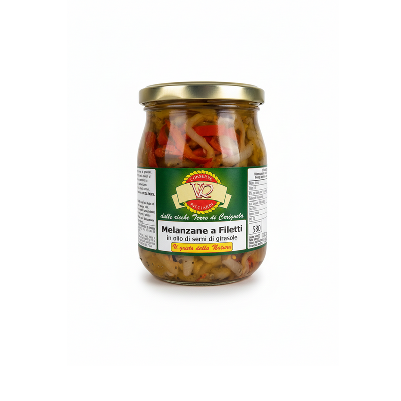 Aubergines en Lanières à l'Huile – Ricciardi Puglia - face avant