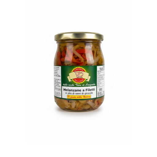 Aubergines en Lanières à l'Huile – Ricciardi Puglia - face avant