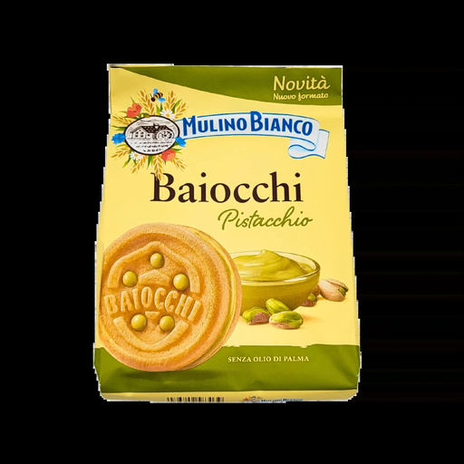 Biscuits Pistache Mulino Bianco - Fourrage crème pistache (240g) - face avant