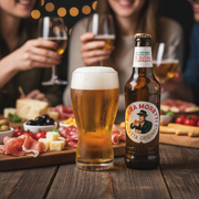 Birra Moretti – Blonde Italienne Authentique (33 cl) — en situation