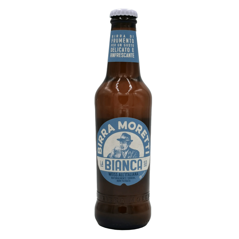 Bière Blanche Italienne Birra Moretti – La Bianca (33 cl) — face avant