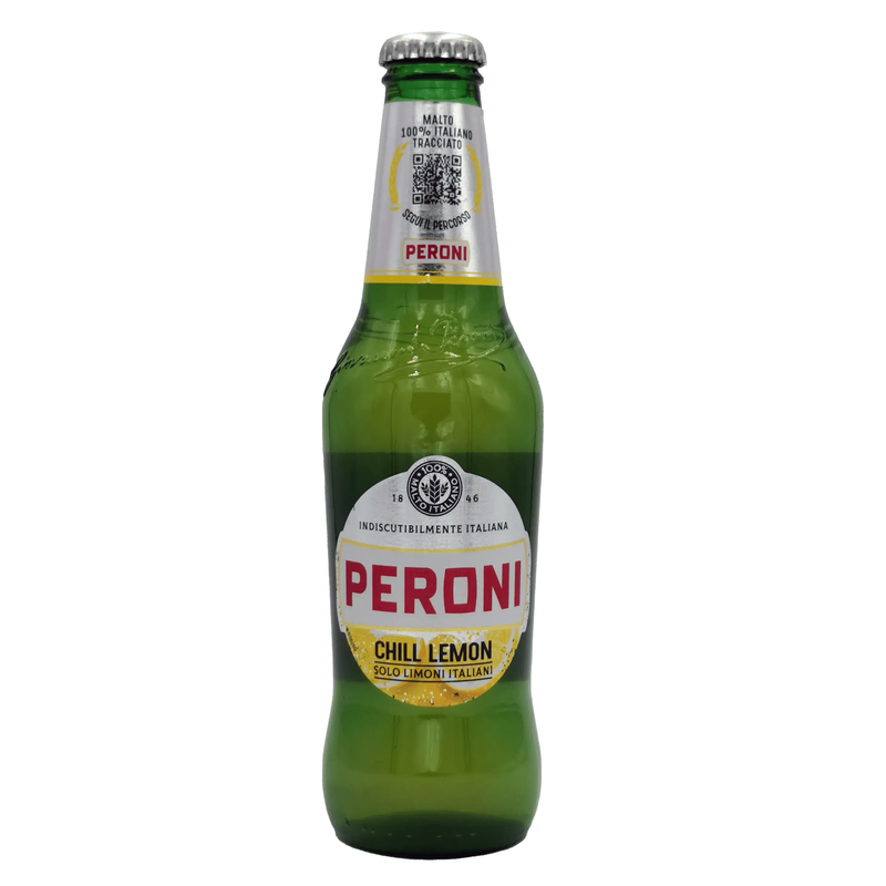 Bière Peroni Chill Lemon – Saveur Citron (33 cl) — face avant