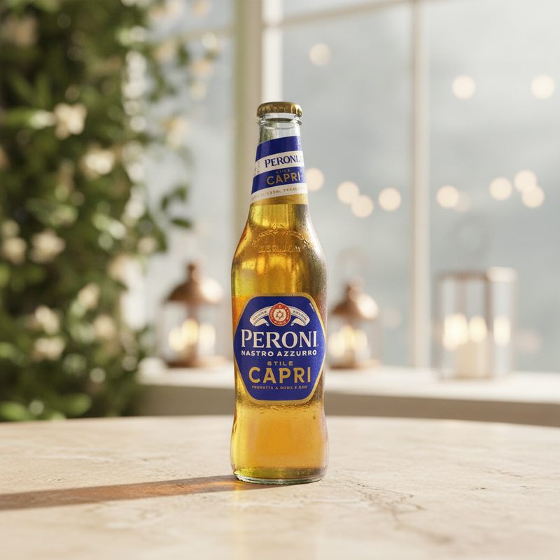 Bier Peroni Stile Capri – Noten von Zitrone & Olive (33 cl)