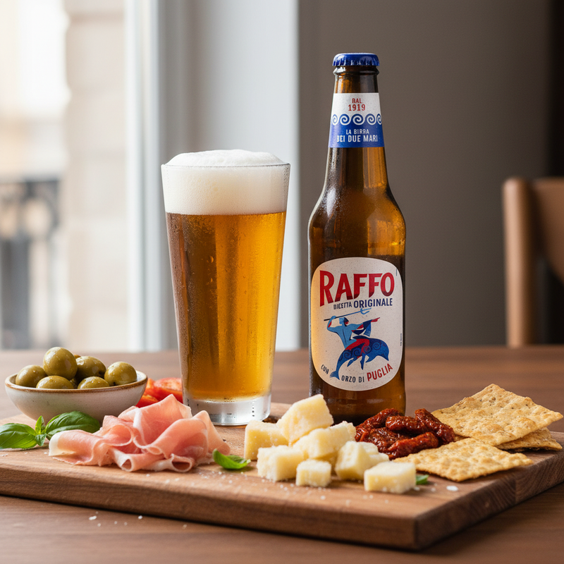 Bière Raffo - Blonde Italienne (33 cl) - en situation d'usage