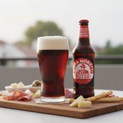 Bière Rousse Birra Moretti La Rossa (33 cl) – Double Malt Italien — en situation