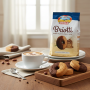 Biscuits Briotti Divella - Sablés Cacao & Crème (400 g) - en situation d'usage