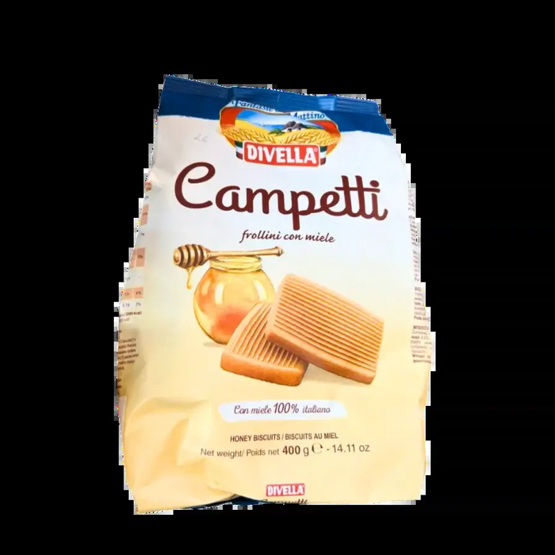 Biscuits Miel Divella - Campetti (400 g) - face avant
