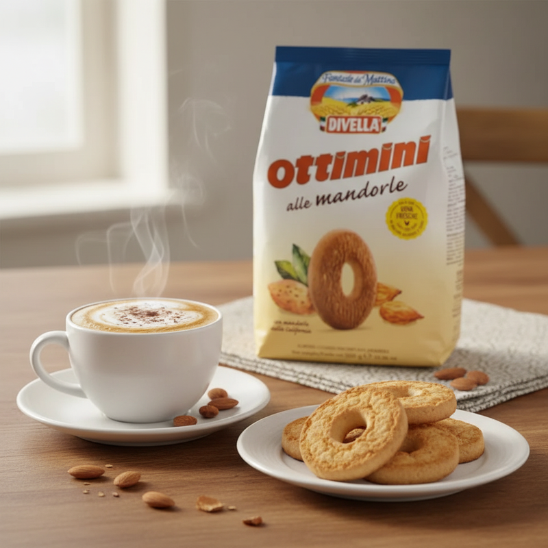 Biscuits aux Amandes Divella – Ottimini (350 g) - en situation d'usage