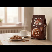 Biscuits Pan di Stelle Barilla – chocolat & lait gourmand (350 g) - en situation d'usage