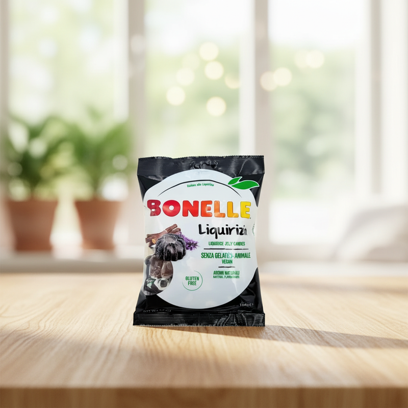 Veganer glutenfreier Lakritzbonbons Bonelle – (160 g) 