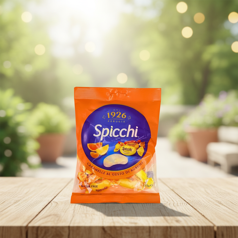Perugia Spicchi Zitrusbonbons – Glutenfrei (175 g)