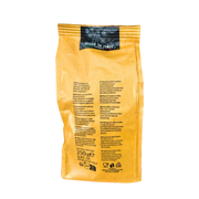 Dos du sachet de café moulu italien Miscela Bar Cafemoka 250g, avec les conseils de conservation, les mentions “Made in Italy” et les informations multilingues sur ce café moka torréfié.