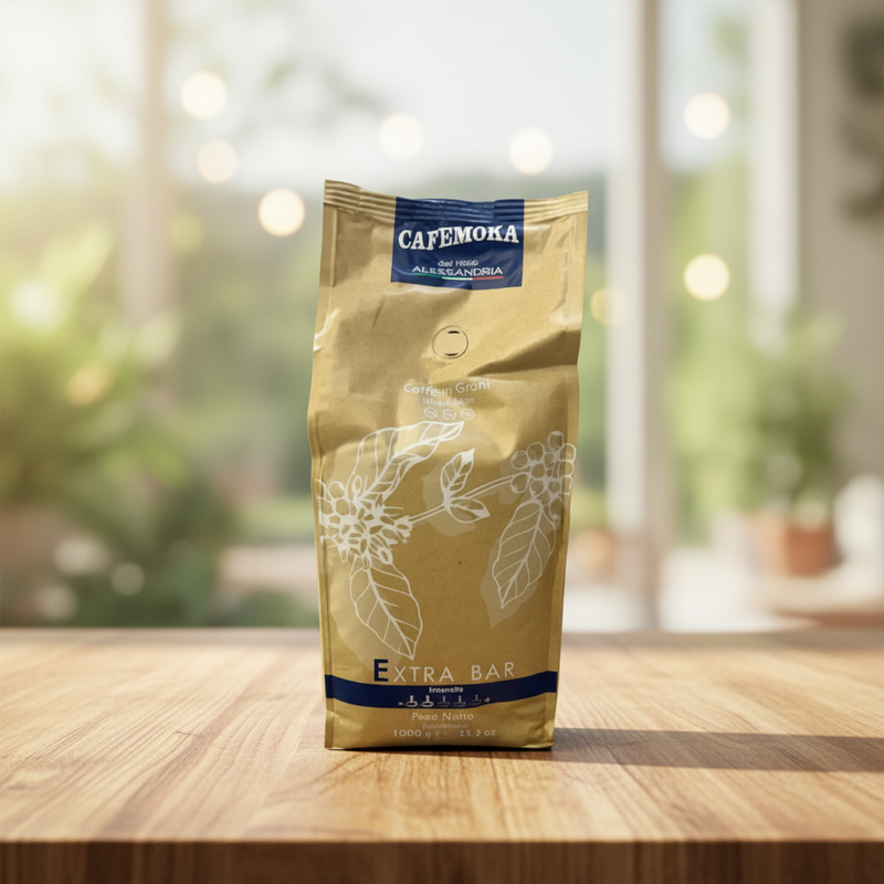 Cafemoka Alessandria Extra Bar – Bohnen (1 kg) 