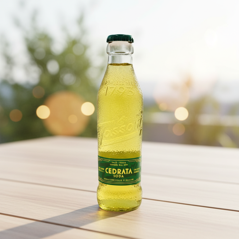 Cedrat Limonade Tassoni - Italienisches Getränk (18 cl) 