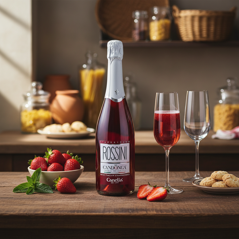 Cocktail Rossini Canella - Fraises Candonga (75 cl) - en situation d'usage