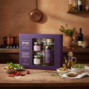 Coffret Herbes & Épices Montosco – La Dolce Vita (250ml + 15g + 25g) - en situation d'usage