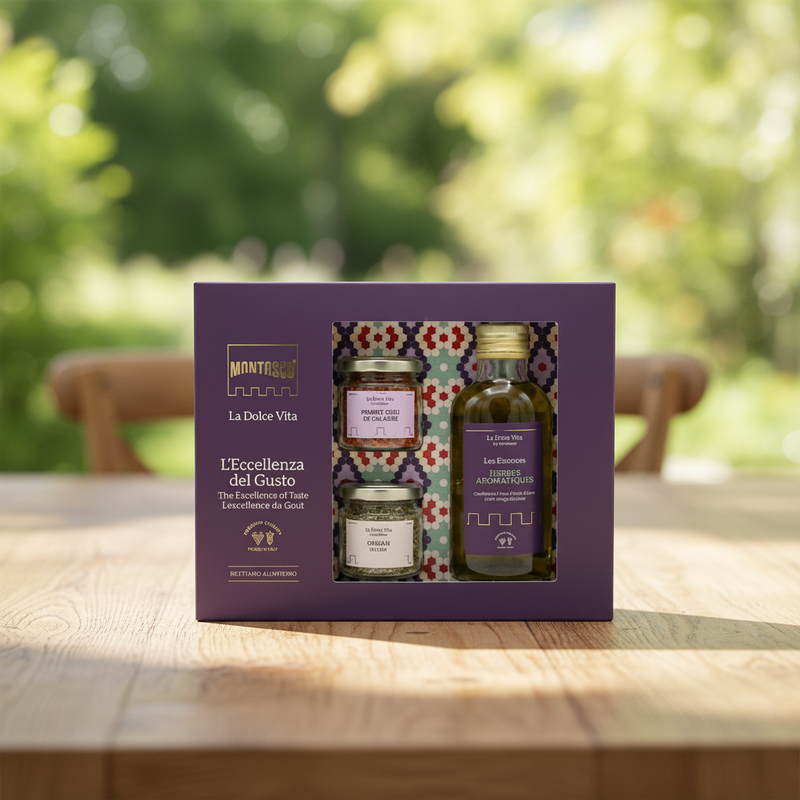 Montosco Kräuter- & Gewürzset – La Dolce Vita (250ml + 15g + 25g) 