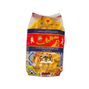 Paquet de Conchiglioni Rigati 500g de Pastificio Di Martino, avec illustration Dolce & Gabbana et aperçu des pâtes à travers la fenêtre transparente