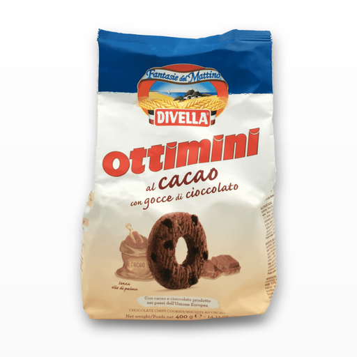 Biscuits Chocolat Divella - Sablés cacao & pépites (400 g)