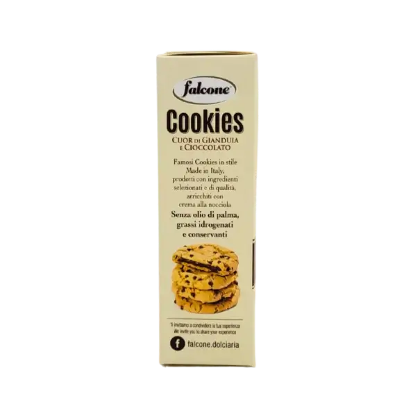 Description produit des cookies Falcone 200g – recette italienne avec crème gianduia