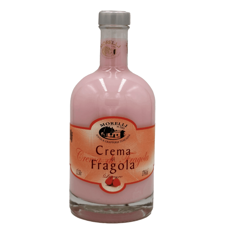 Crème de Fraise Morelli - Liqueur Douce et Fruitée de Toscane (50 cl) — face avant